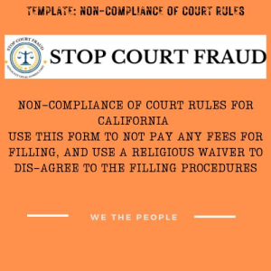 Notice of Non-Compliance with Local Court Rules and FRCP