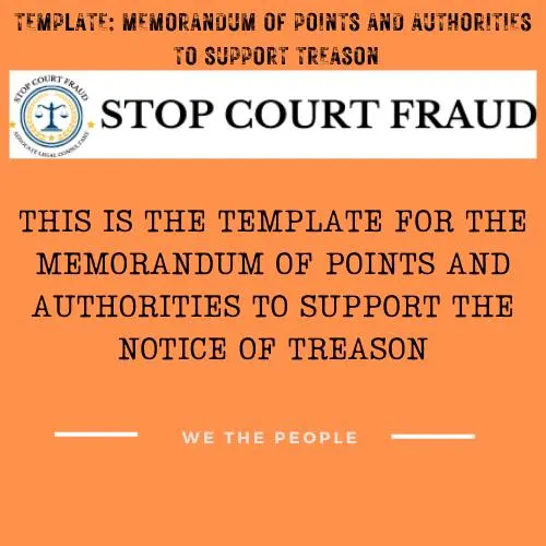 Step 2 Memorandum of Points and Authorities to Support Treason